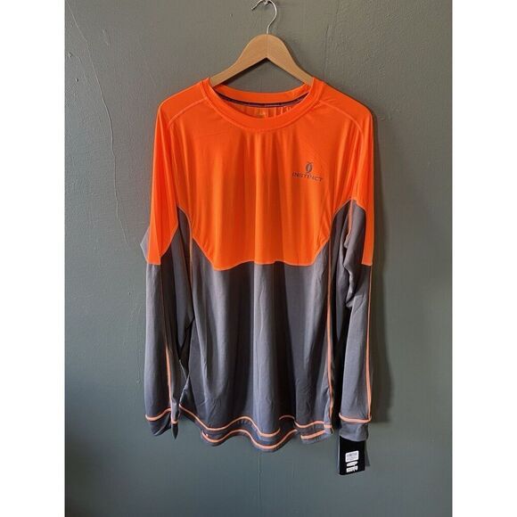 Cabelas XPG T Shirt Mens Precision Instinct Cool Wick Orange & Gray Size 2XL NWT - Picture 1 of 3